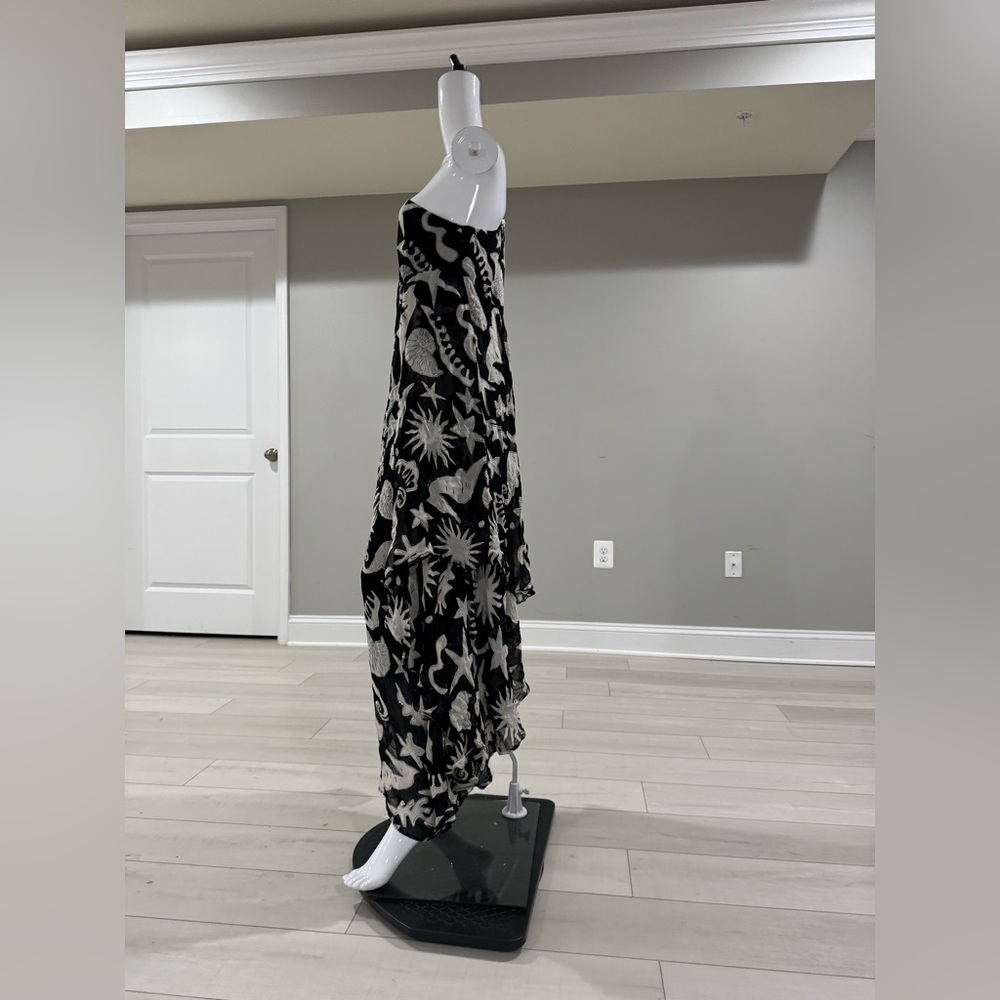 $470 RIXO
Liza Oceanic Draped-Sleeve Dress size L - Picture 10 of 12